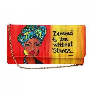 Canvas Statement Clutch | Blessed Without Stress